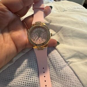 Guess Pink and Gold Women's Watch